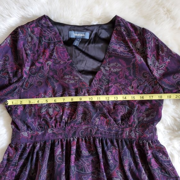 ModCloth Long Sleeve Purple A Moment in Fine Dress Size 10 NWT - Picture 11 of 15
